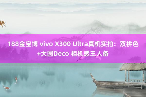 188金宝博 vivo X300 Ultra真机实拍：双拼色+大圆Deco 相机感王人备