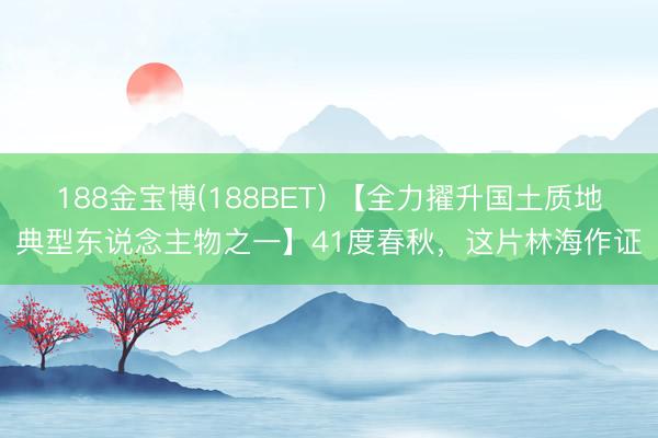 188金宝博(188BET) 【全力擢升国土质地典型东说念主物之一】41度春秋，这片林海作证